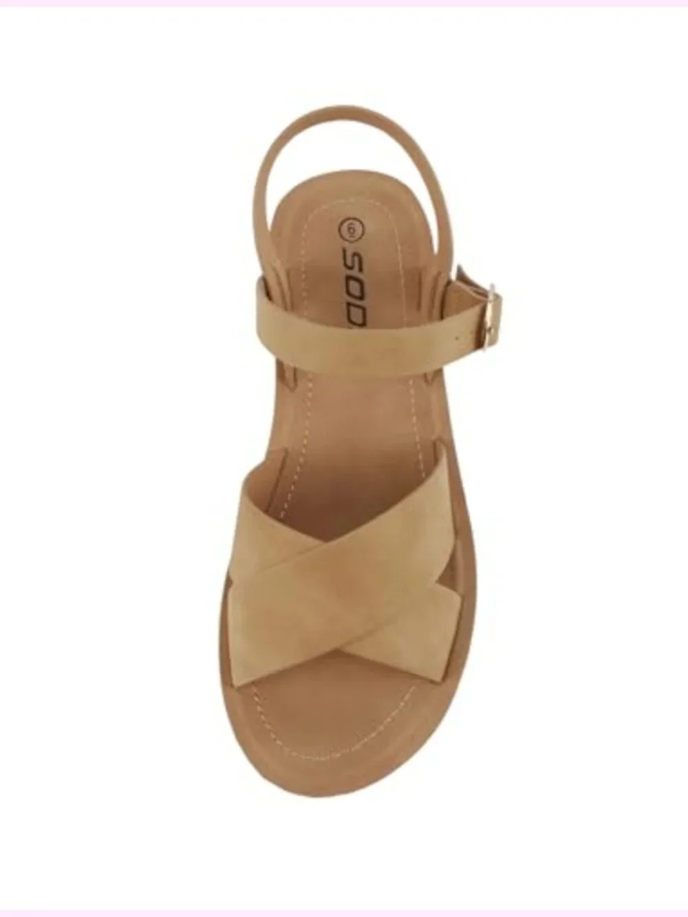 Flat Sandals Flatform Ankle Buckle Criss Cross Band Straps Sandals